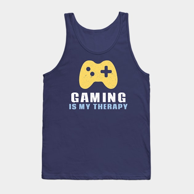 Gaming is My Therapy Tank Top by cacostadesign